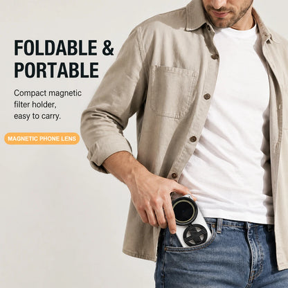 Magnetic ND Filter for Phone Adjustable Camera Lens Clip