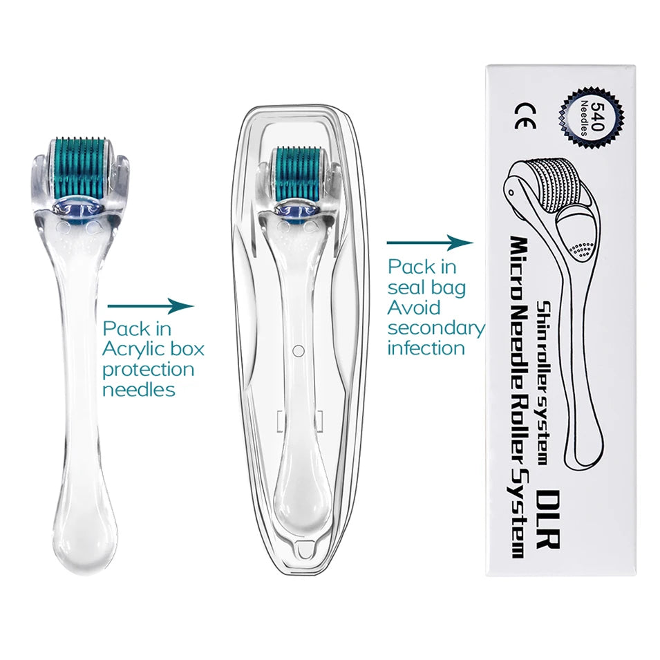 540 Needles Roller Skin Care Microneedling Face Roller