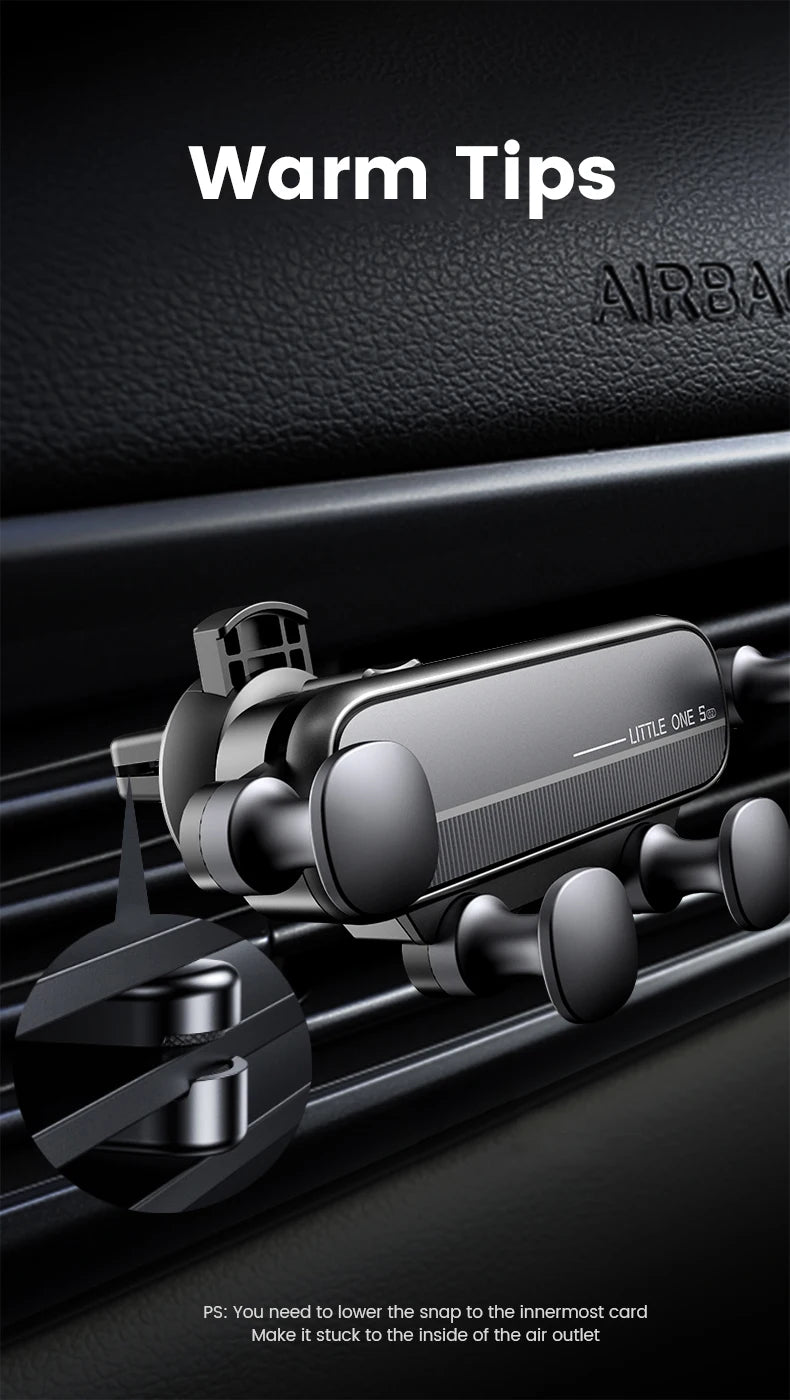 Gravity Car Phone Holder Air Vent Mount Cell Phone Holder