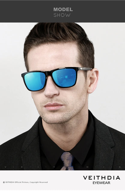 VEITHDIA Brand Sunglasses Unisex Retro Aluminum+TR90