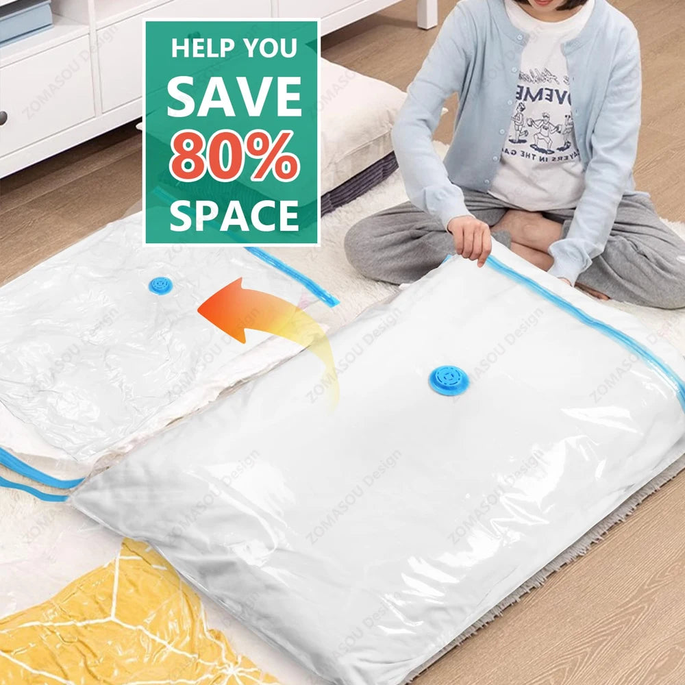 Reusable Vacuum Storage Sealing Bags with Hand Pump