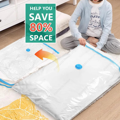 Reusable Vacuum Storage Sealing Bags with Hand Pump