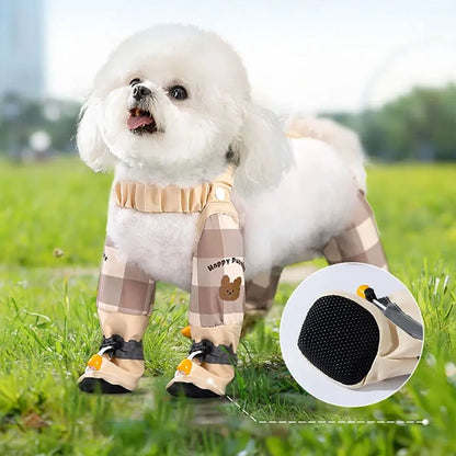 Reflective Stripe Pet Strolling Going Out Pants Adjustable