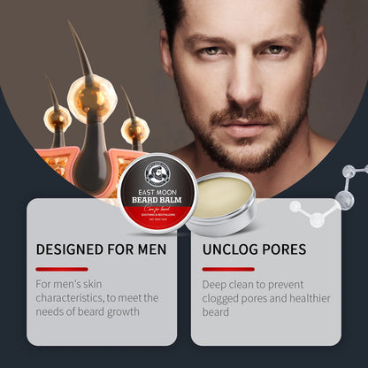 Coconut Oil Textured Beard Wax Reduces Frizz Deep Cleans