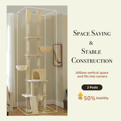 Cactus Cat Tree Floor to Ceiling Tower Scratching Posts