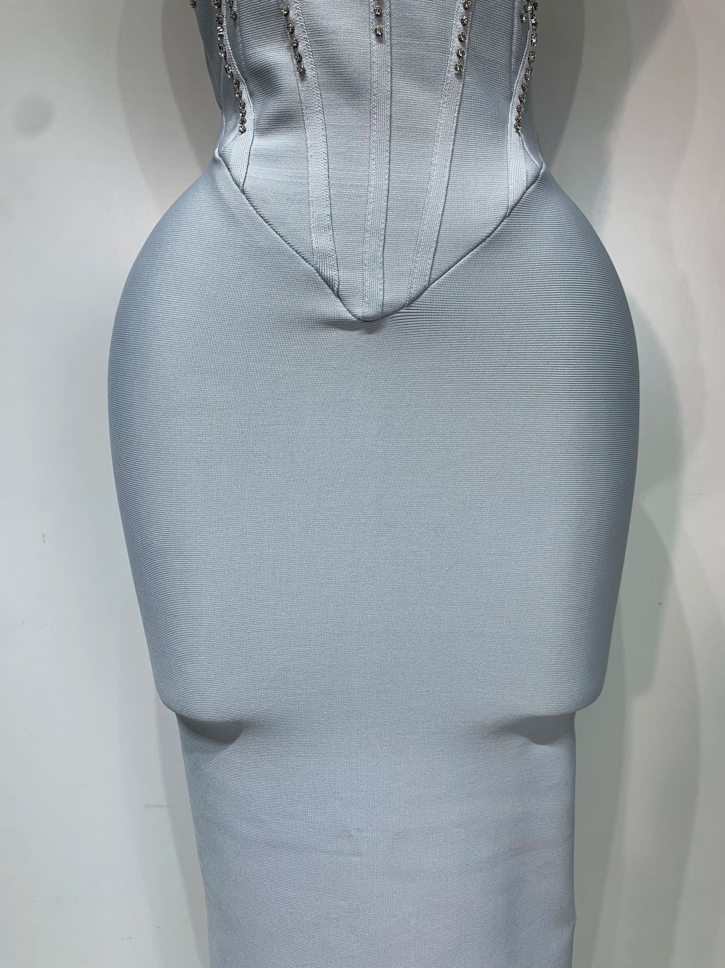 Women Sexy Strapless Backless Long Bandage Dress