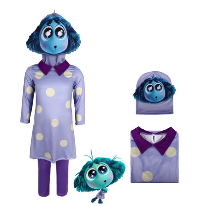 Anime Movie Inside Out Joy Cospaly Costume Disgust
