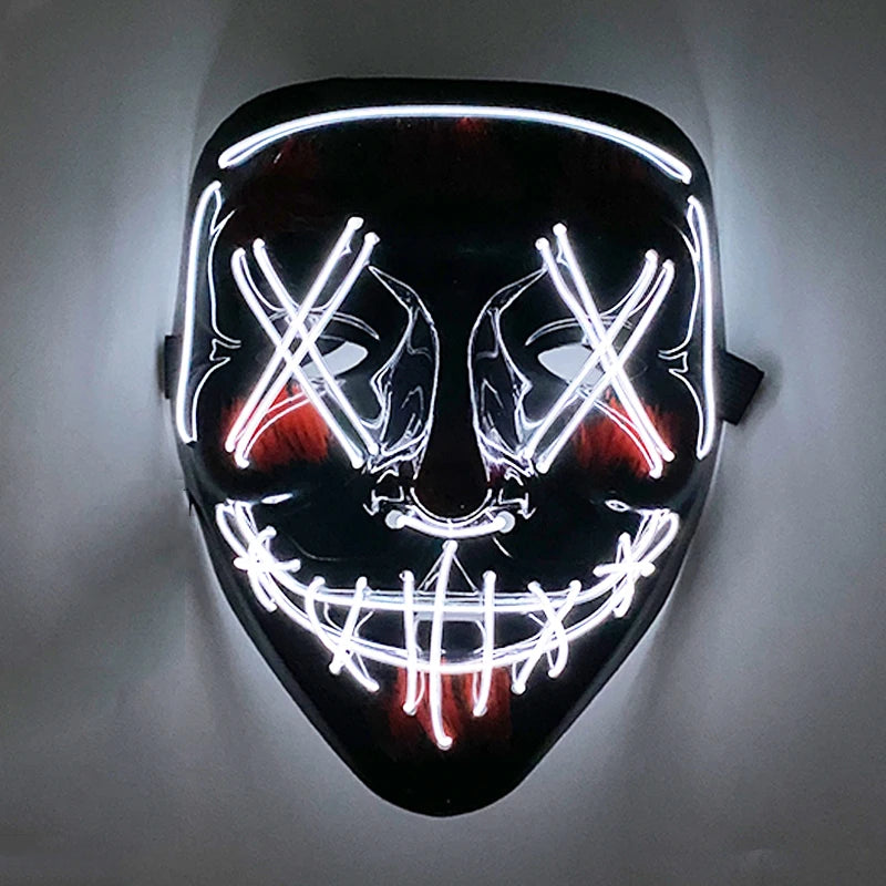 Halloween Party Supplies Luminous LED Purge Mask