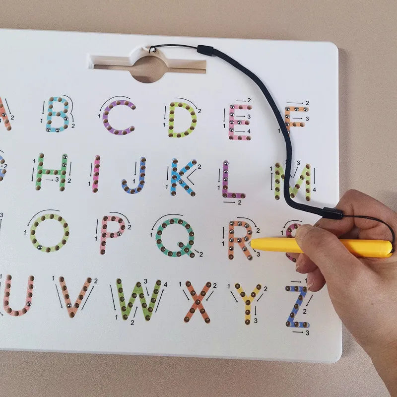 Magnetic Alphabet Tracing Board letters & numbers Magnetic Tracing