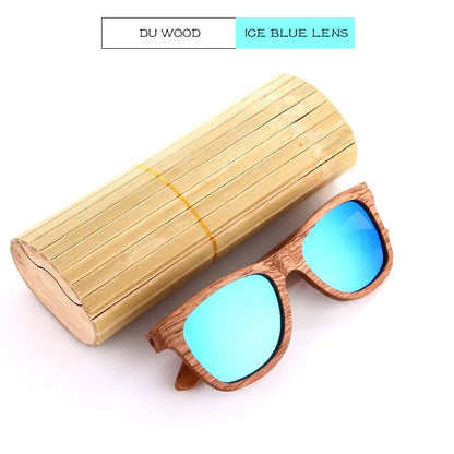 GM Men bamboo Wood Sunglasses Women Retro Vintage