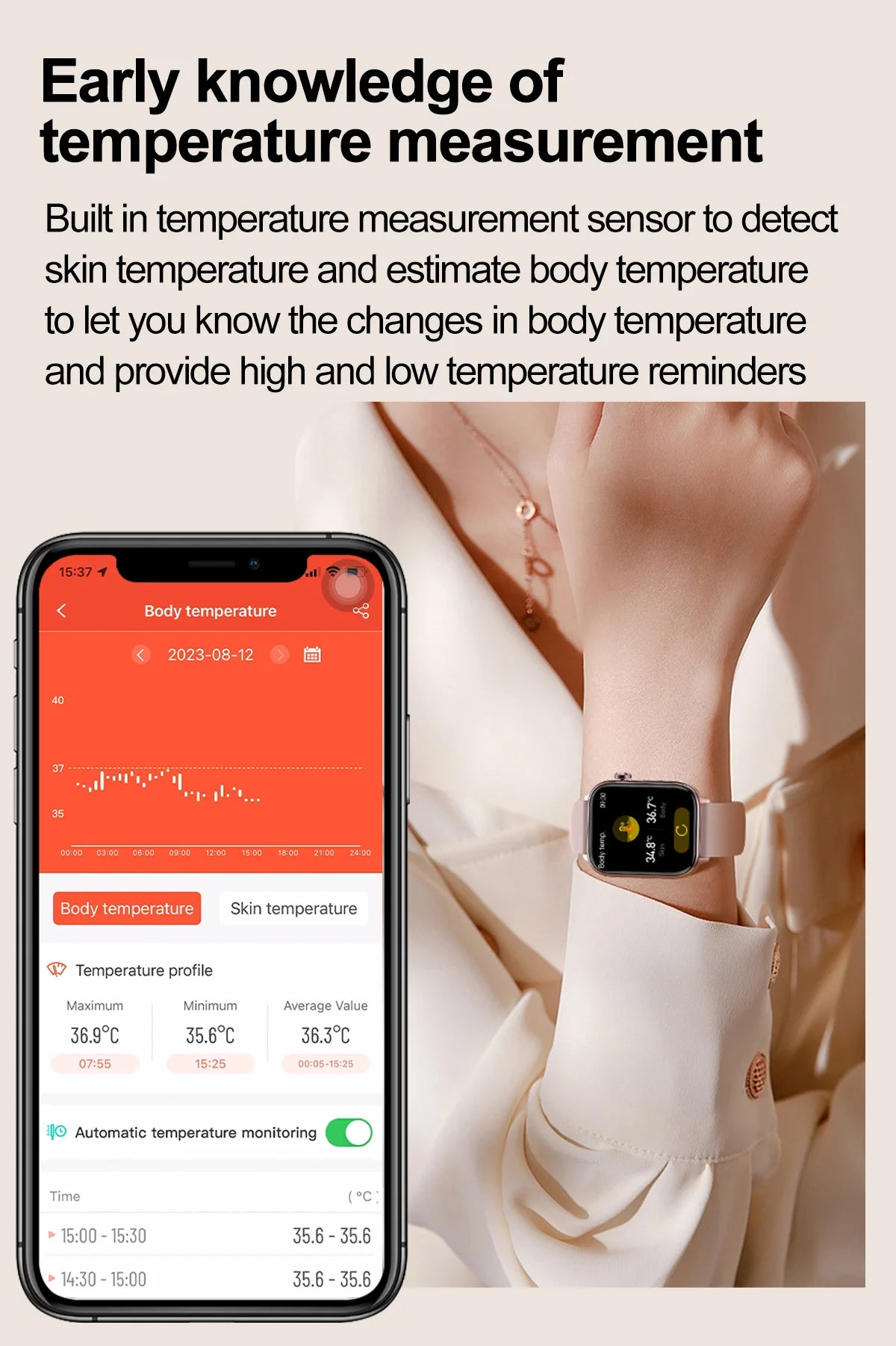 New AI Diagnosis Blood Lipids Body composition Test Smart Watch