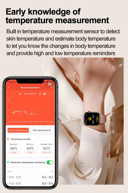 New AI Diagnosis Blood Lipids Body composition Test Smart Watch