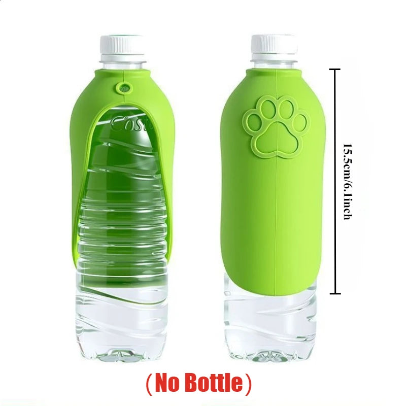 Leakproof Dog Travel Water Bottle Silicone Portable Pet Feeder