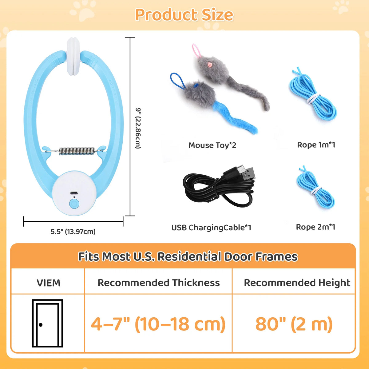 Electric Automatic Interactive Cat Toy USB Rechargeable
