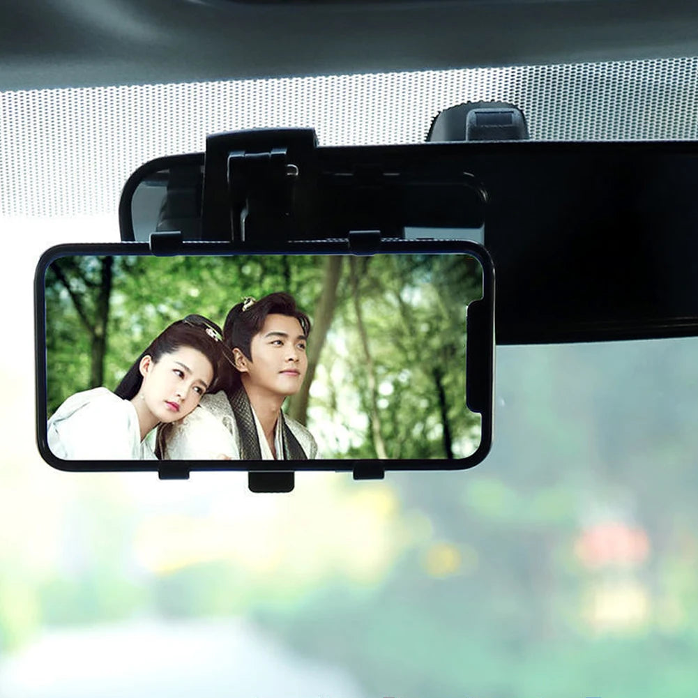 360° Rotatable Car Phone Mount - Multi-Function Clip-on Dashboard