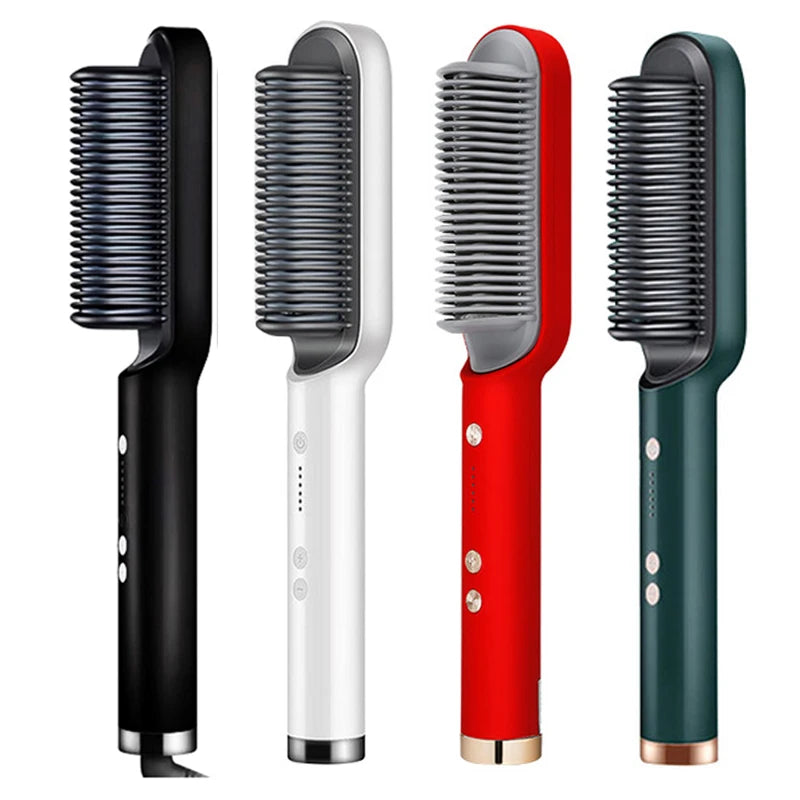 Electric Hair Straightener Brush Professional Straightener