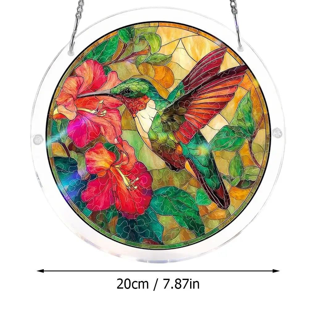 Acrylic Puzzle Suncatcher Window Hanging Stained Glass