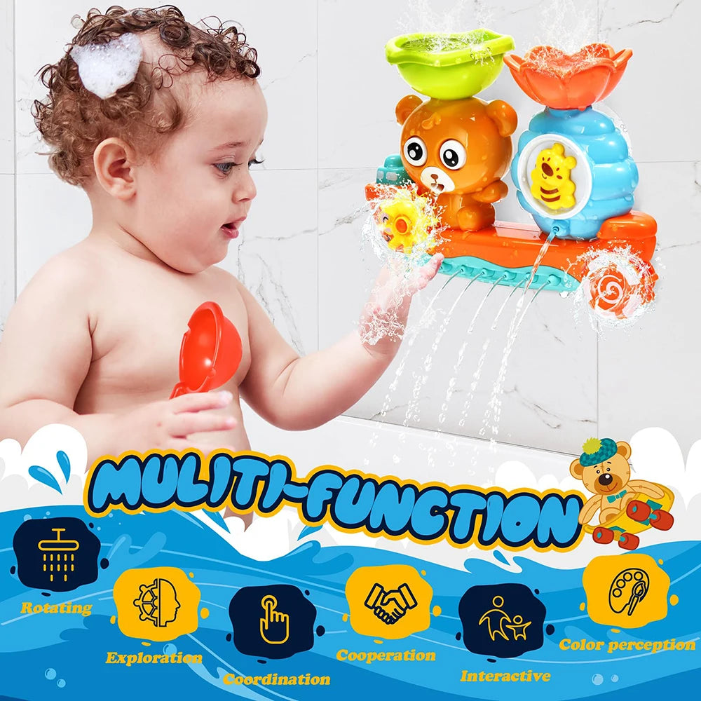 Baby Bath Toy Wall Sunction Cup Track Water Games