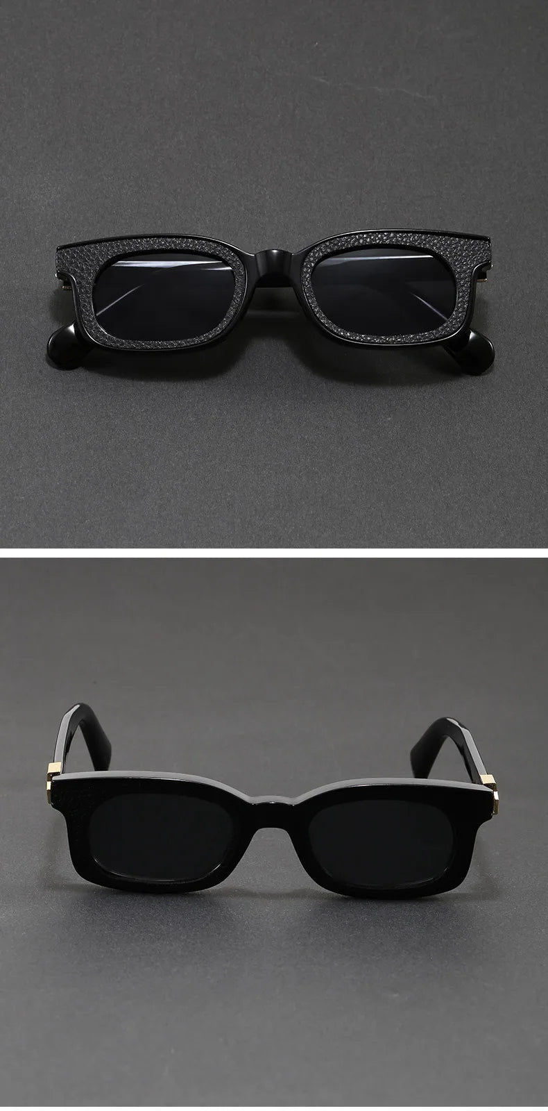 New Fashion Vintage Rectangle Frame Sunglasses Men