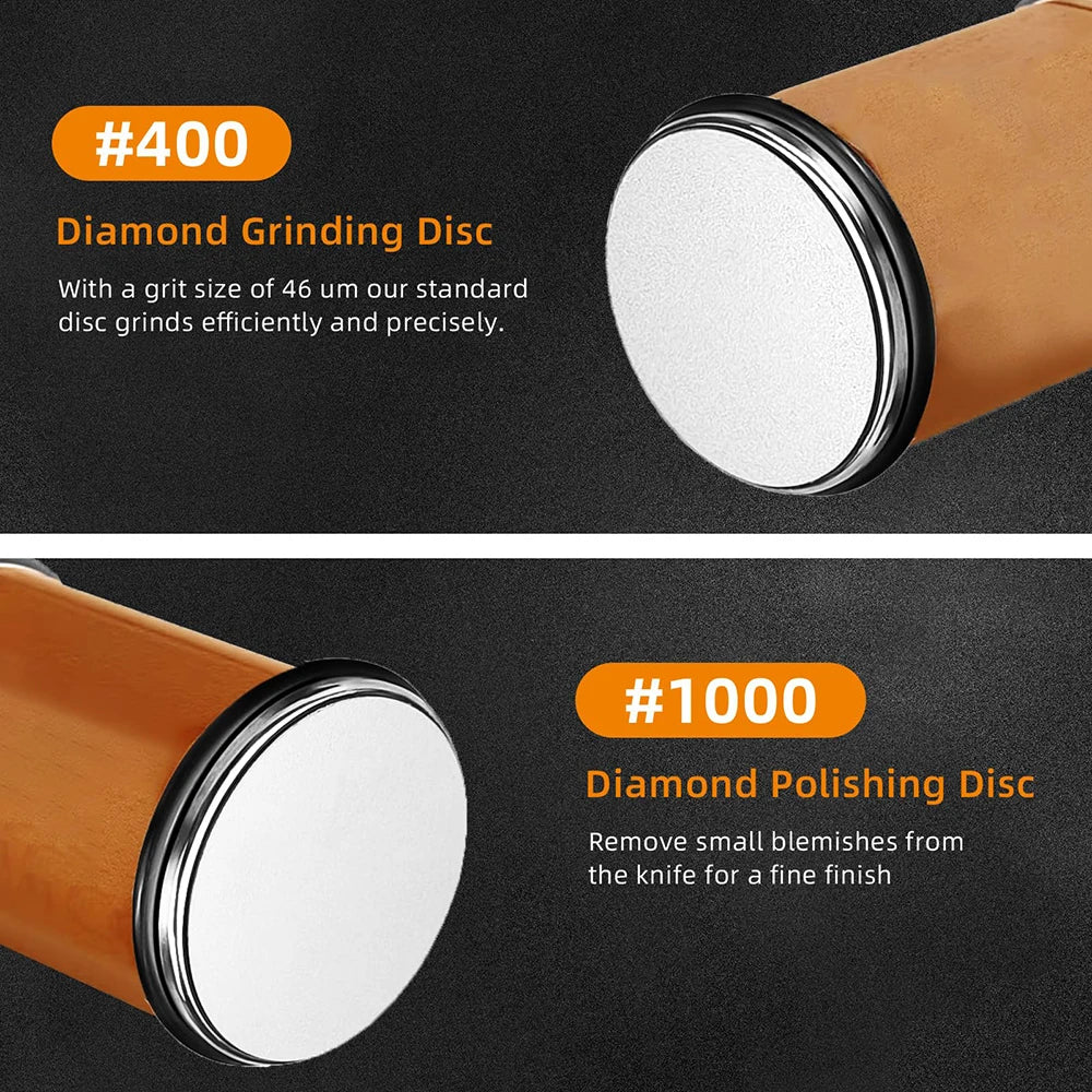 Rolling Knife Sharpener Double Sided Diamond Sharpening Stone