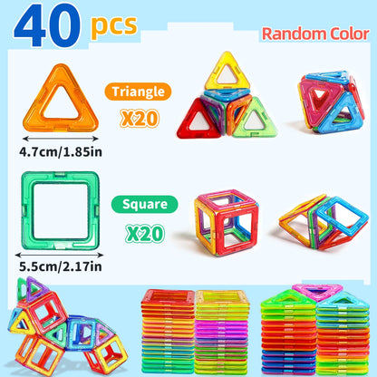 Magnetic Building Blocks DIY Learning Educational Magnet Toys