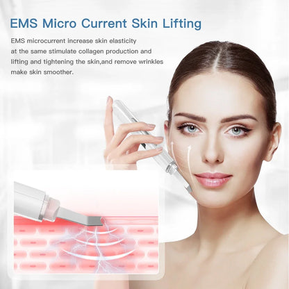 Ultrasonic Skin Scrubber Electric Facial Cleansing Pore