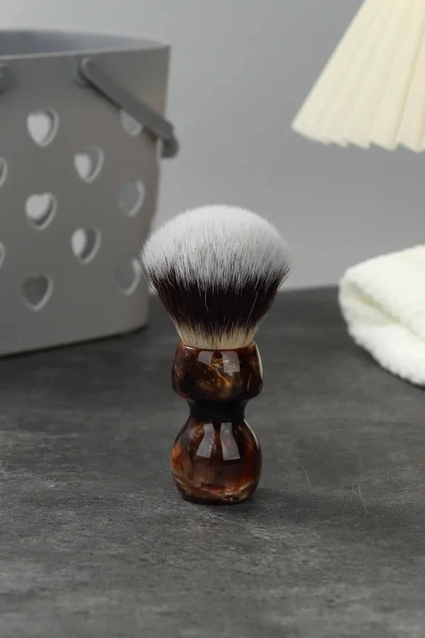 Caramel Cat's Whisker Synthetic Shaving Brush