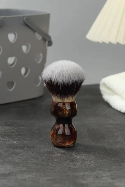 Caramel Cat's Whisker Synthetic Shaving Brush