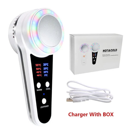 Hot Cold Hammer Cryotherapy Face Care Device Blue Photon