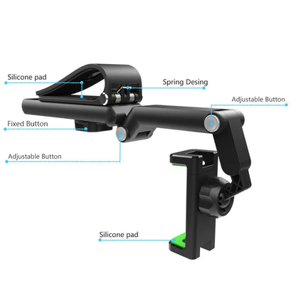 Sun Visor Phone Holder for Car Multifunctional 360° Rotating