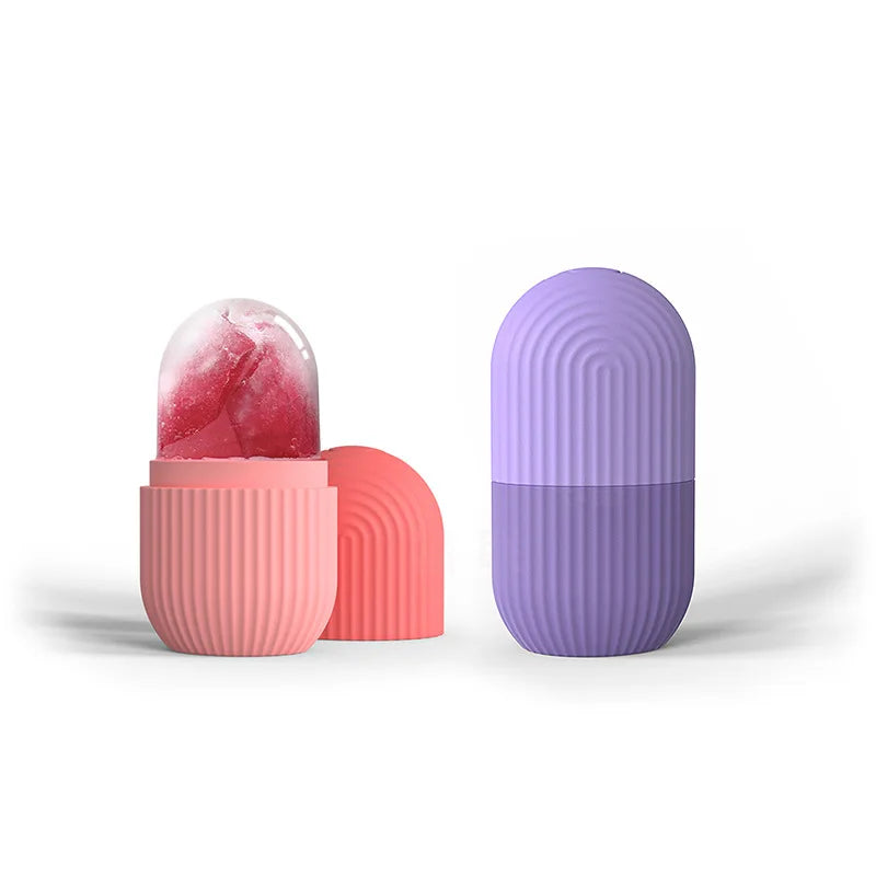 2-IN-1 Silicone Ice Roller Mold Mini Portable Face Cleansing