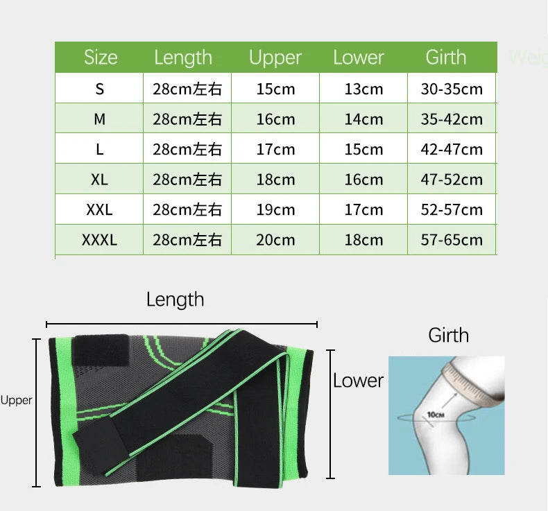 Fitness Knee Sleeve Sports Straps Compression Gym