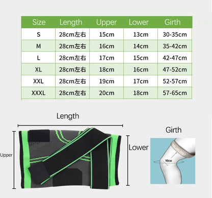 Fitness Knee Sleeve Sports Straps Compression Gym