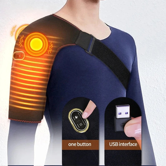 Electric Shoulder Massager with Heating Pad Vibration