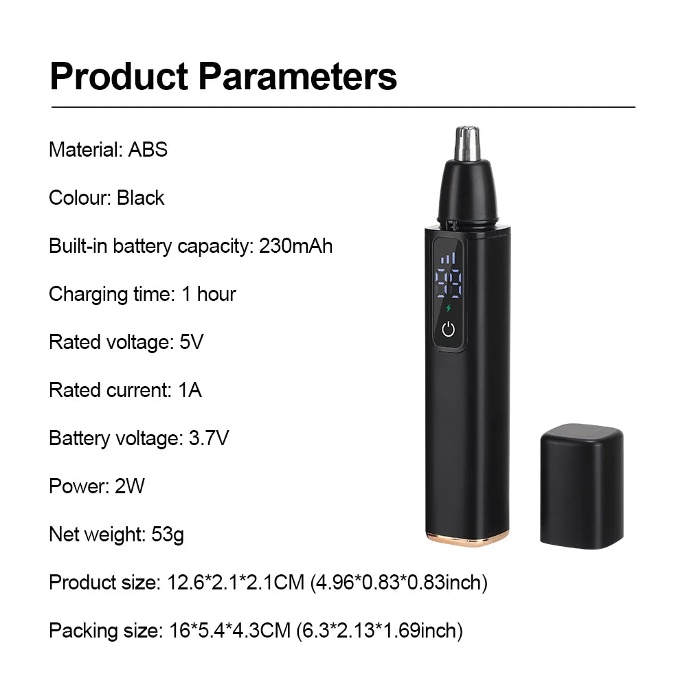 Electric Nose Hair Clipper Rechargeable Professional Trimmer