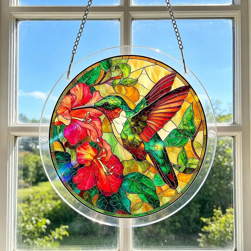 Acrylic Puzzle Suncatcher Window Hanging Stained Glass