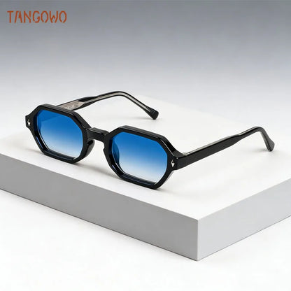TANGOWO New Fashion Polygon Punk Sunglasses Luxury Brand