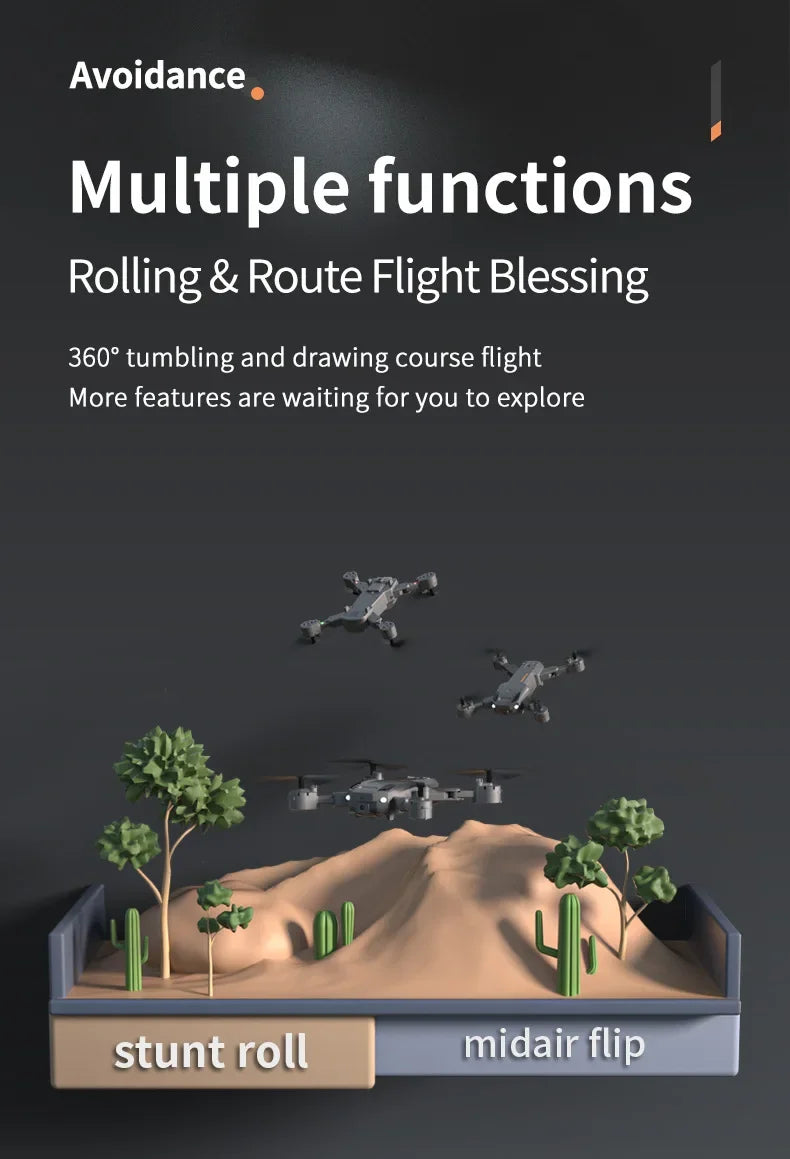 New Q6 5G WIFI 8k Drone HD Dual Camera FPV RC Drone