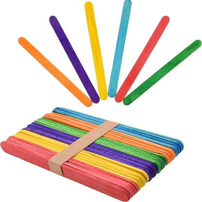Colored Ice Cream Popsicle Stick Wooden Popsicle Sticks