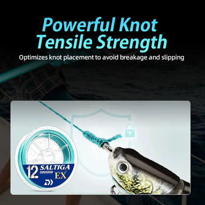 New X12 Strands Fishing Line Braided PE Fishing Strong Line