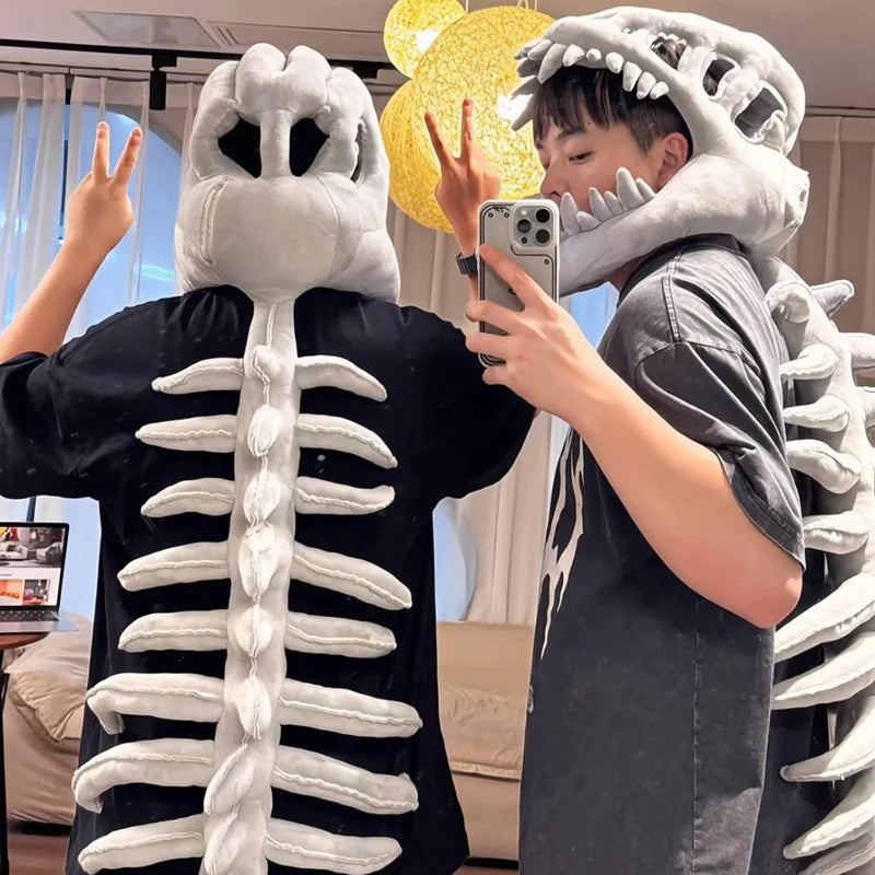 Dinosaur Skeleton Hat Funny Soft Dinosaur Skeleton