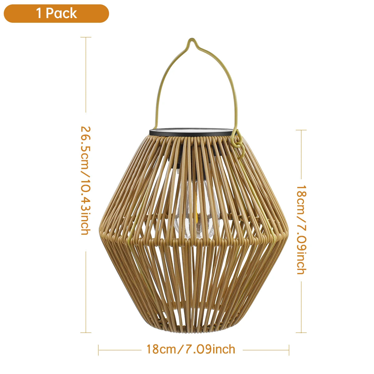 Solar Lantern Hanging Woven Lantern Boho Lamp Lights