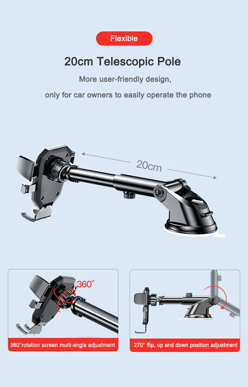 NEW Universal Sucker Car Phone Holder 360° Windshield