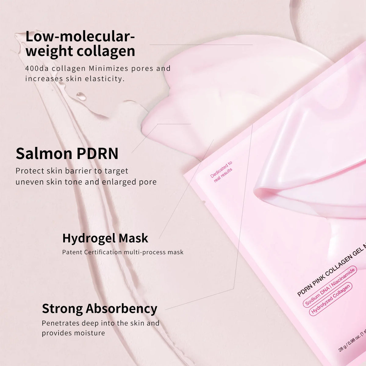 Overnight Collagen Mask Salmon DNA PDRN Face Mask For Glass Glow Skin