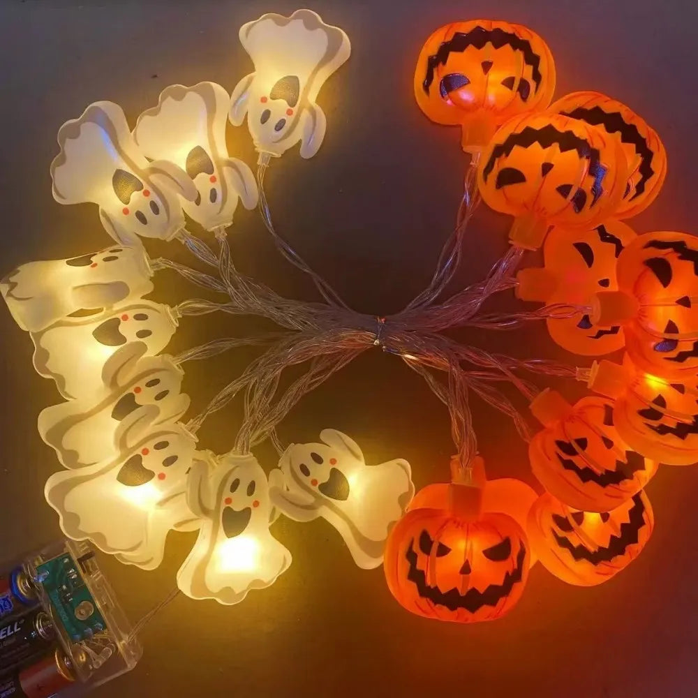 1PC 1.5M10LED Halloween Battery Box Light String, Excluding Battery,