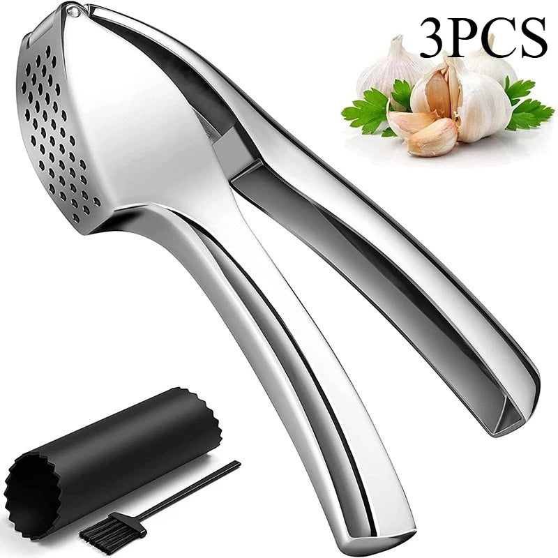 New stainless steel kitchen garlic puree