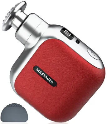 Mini Pocket Fascia Gun with 4 Silicone Massage Heads