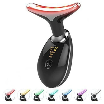 7 Color EMS Neck Beauty Device Face Lifting Massager