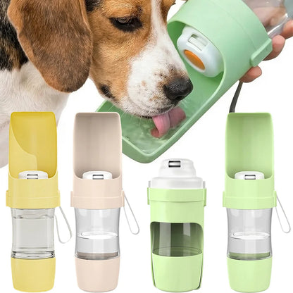 Leak-Proof Pet Travel Bottle Dual-Use Dog Water Dispenser