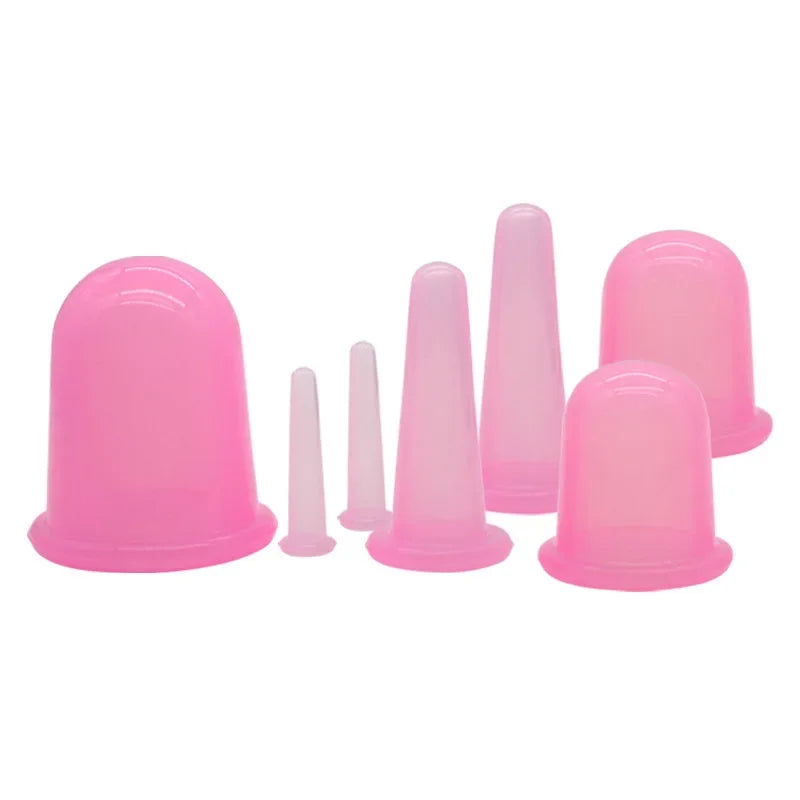 Silicone Vacuum Cupping Massage Jars Anti Cellulite